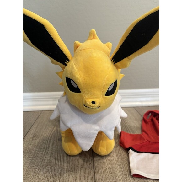 Build a Bear BAB Jolteon Pokemon Plush 14" Stuffed Anime Eeveelution With Shirt - Picture 2 of 9